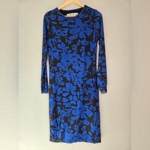 Blue floral  print COTEMPORAINE dress
